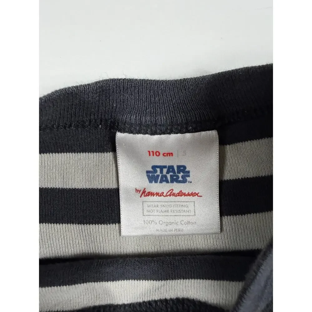 Hanna Andersson Star Wars Darth Vader Organic Cotton Long Pajamas Size 5
